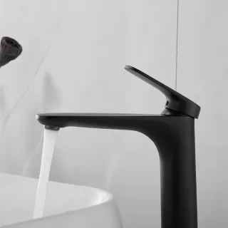 Смеситель для раковины Shevanik S8511H чёрный